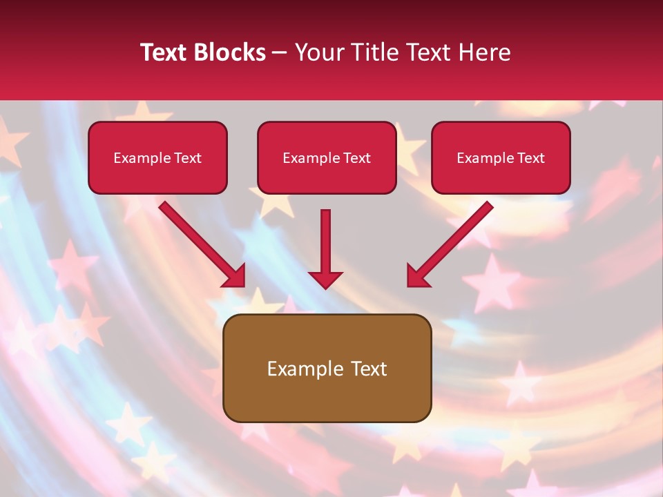 A Powerpoint Presentation With Stars On It PowerPoint Template