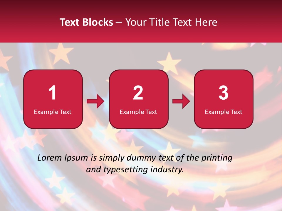 A Powerpoint Presentation With Stars On It PowerPoint Template