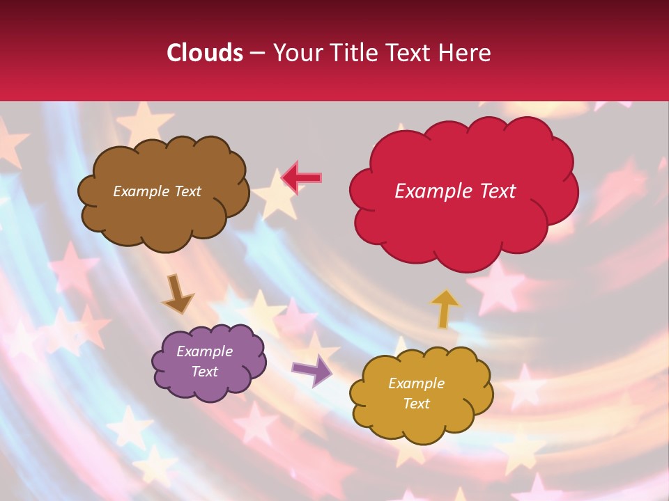A Powerpoint Presentation With Stars On It PowerPoint Template