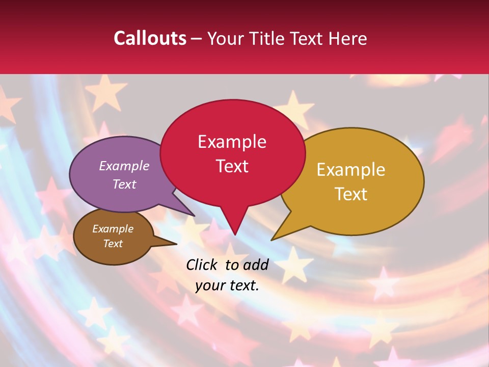 A Powerpoint Presentation With Stars On It PowerPoint Template