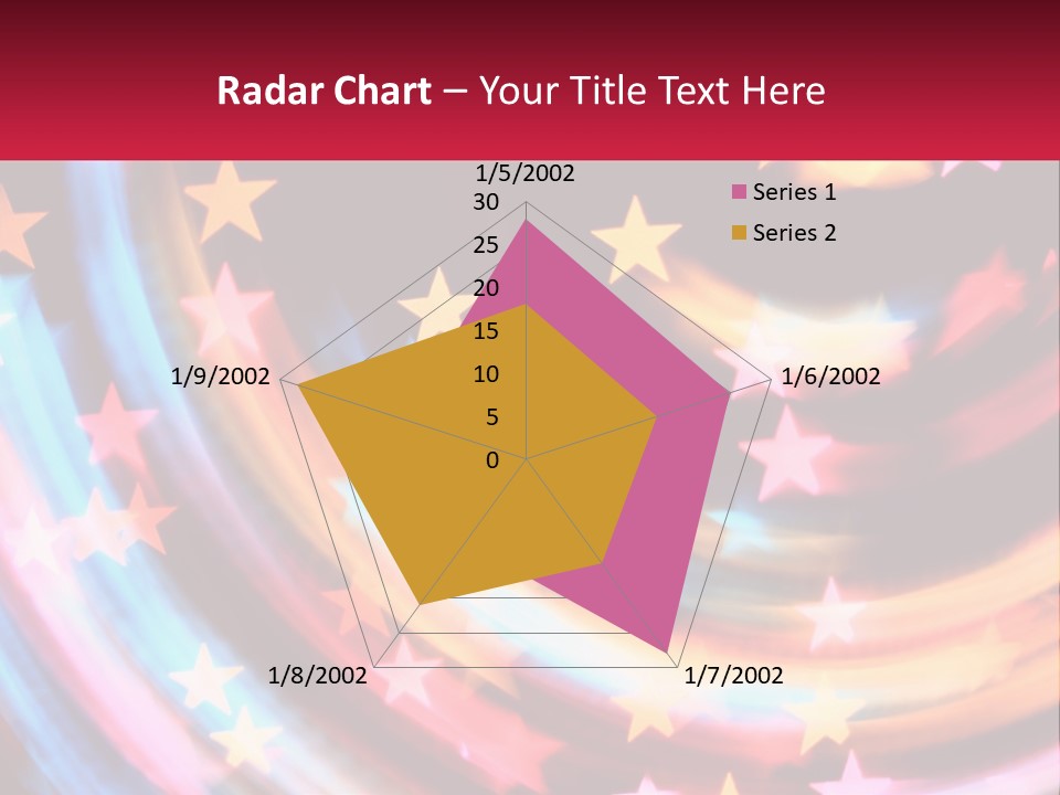A Powerpoint Presentation With Stars On It PowerPoint Template