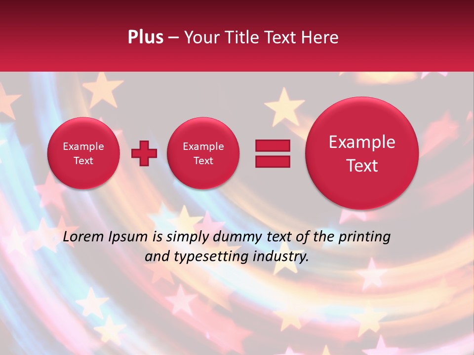A Powerpoint Presentation With Stars On It PowerPoint Template