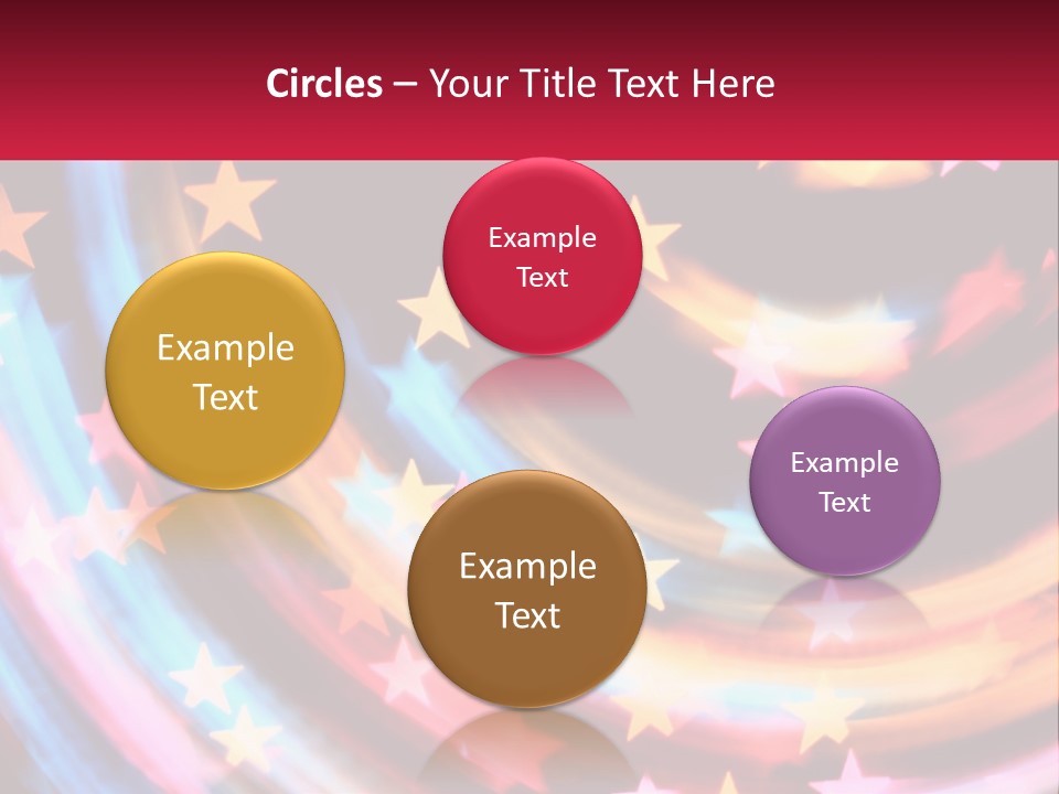 A Powerpoint Presentation With Stars On It PowerPoint Template