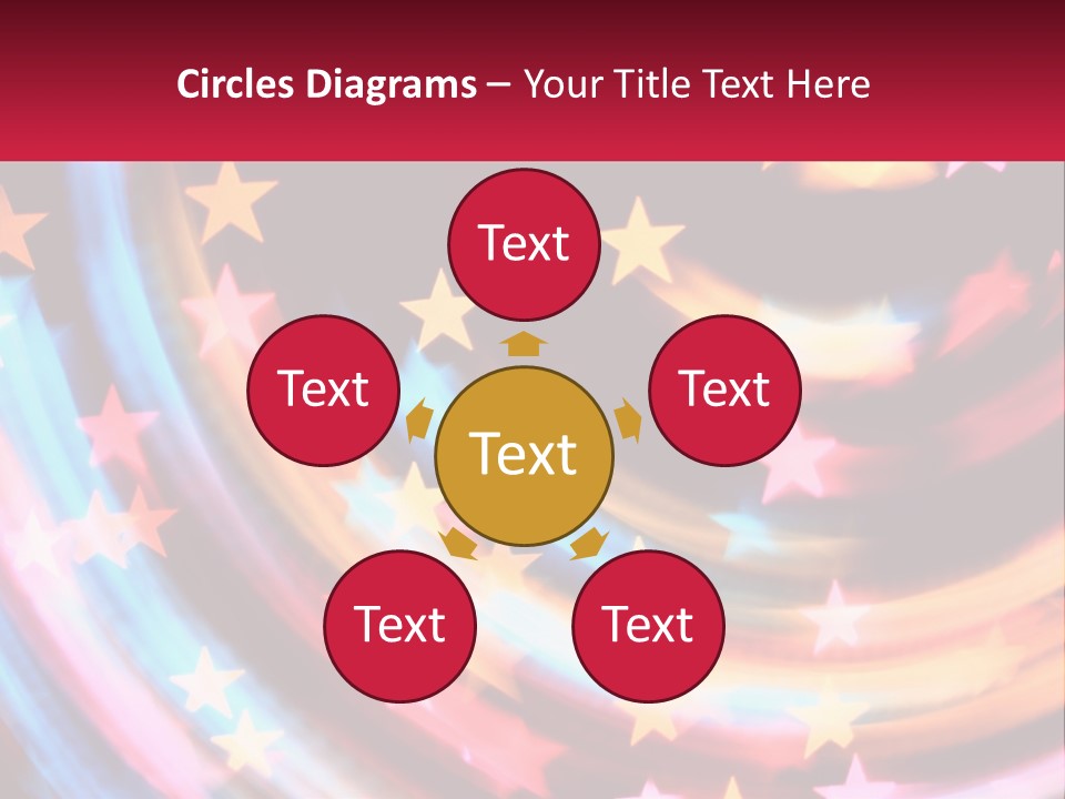 A Powerpoint Presentation With Stars On It PowerPoint Template