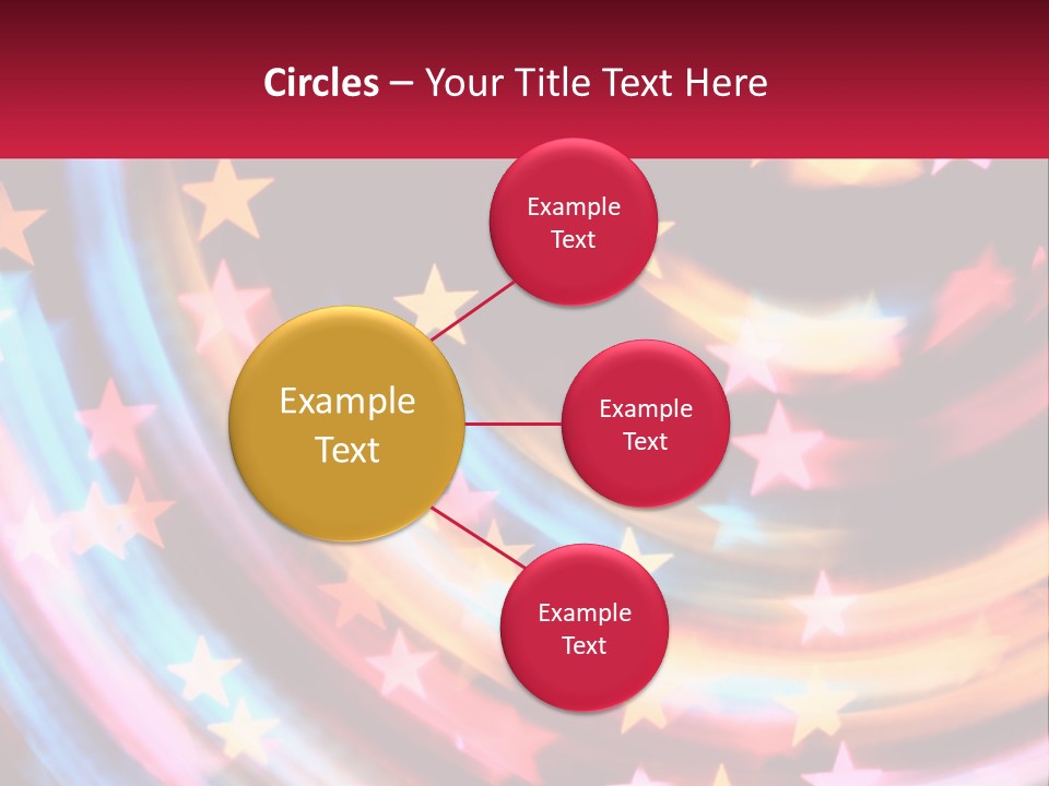 A Powerpoint Presentation With Stars On It PowerPoint Template