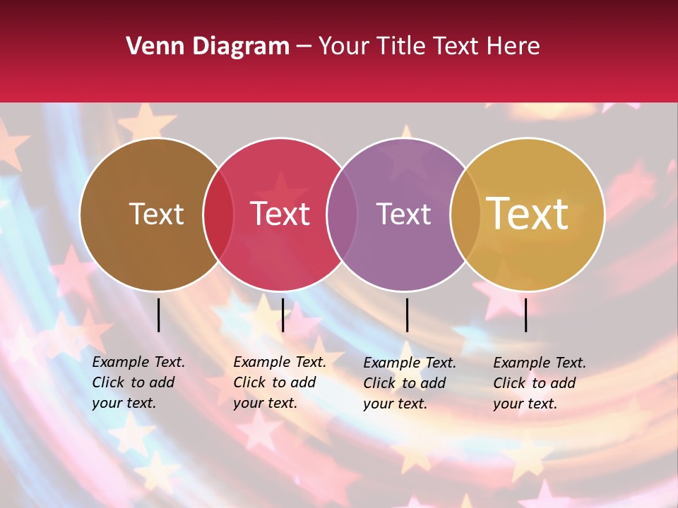 A Powerpoint Presentation With Stars On It PowerPoint Template