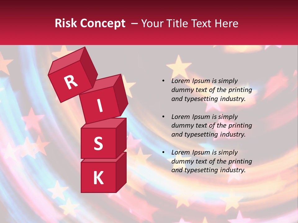 A Powerpoint Presentation With Stars On It PowerPoint Template