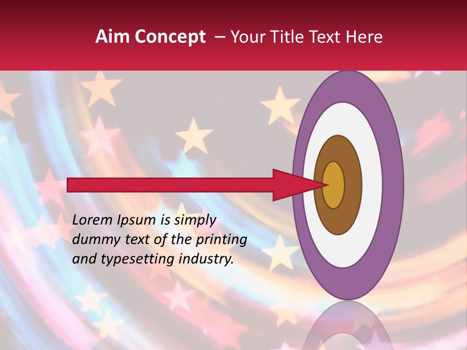 A Powerpoint Presentation With Stars On It PowerPoint Template