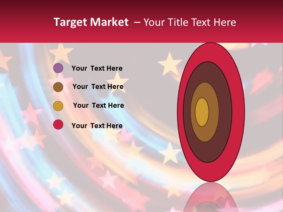 A Powerpoint Presentation With Stars On It PowerPoint Template