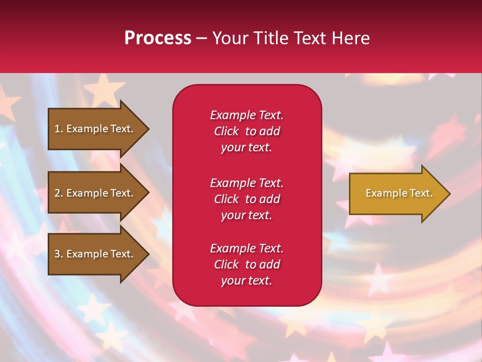 A Powerpoint Presentation With Stars On It PowerPoint Template