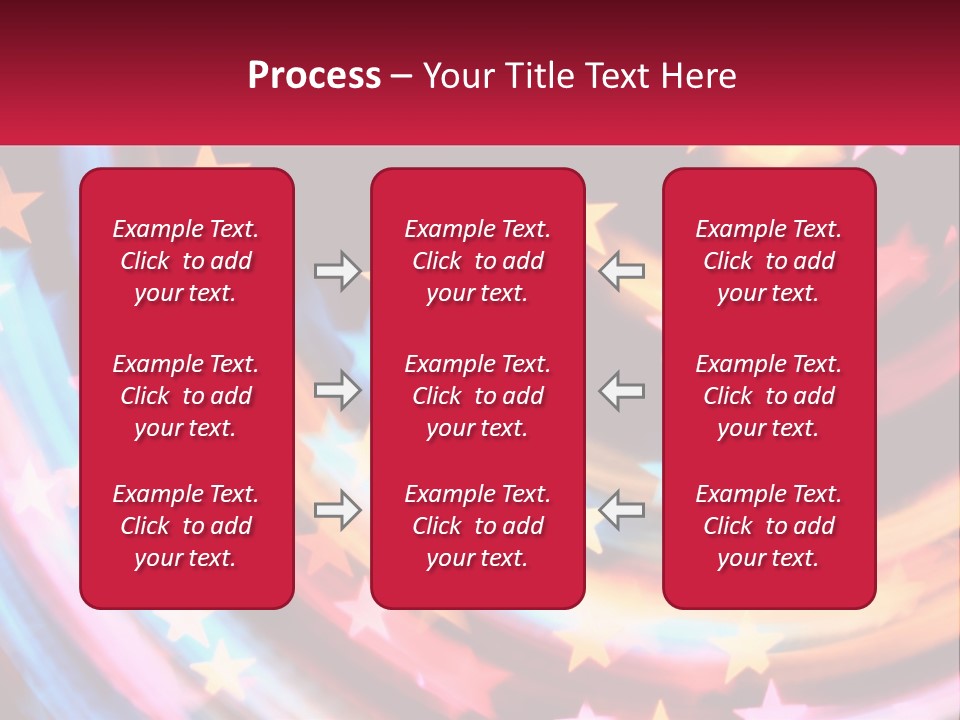 A Powerpoint Presentation With Stars On It PowerPoint Template