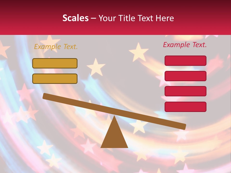 A Powerpoint Presentation With Stars On It PowerPoint Template