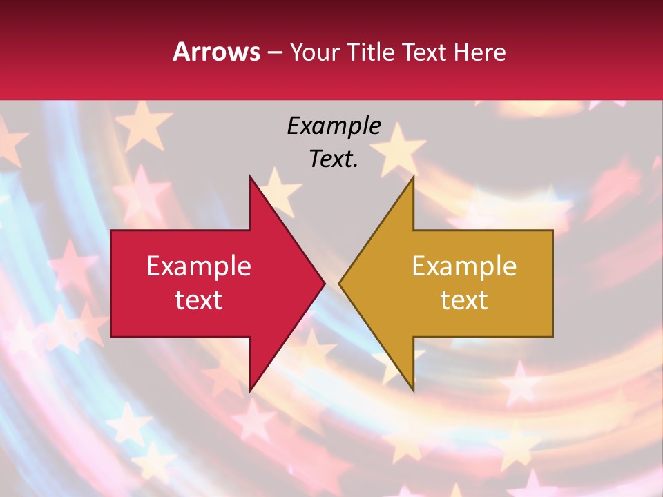 A Powerpoint Presentation With Stars On It PowerPoint Template