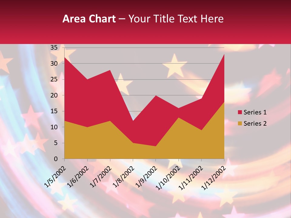 A Powerpoint Presentation With Stars On It PowerPoint Template