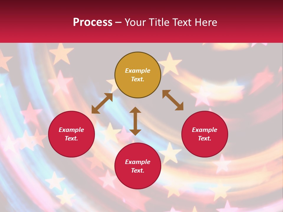 A Powerpoint Presentation With Stars On It PowerPoint Template