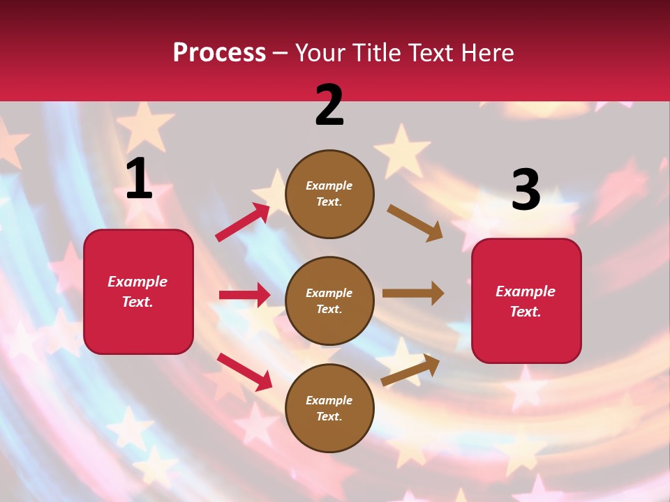 A Powerpoint Presentation With Stars On It PowerPoint Template