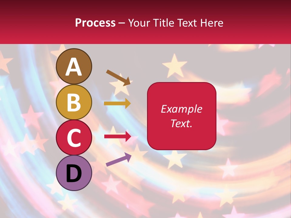 A Powerpoint Presentation With Stars On It PowerPoint Template