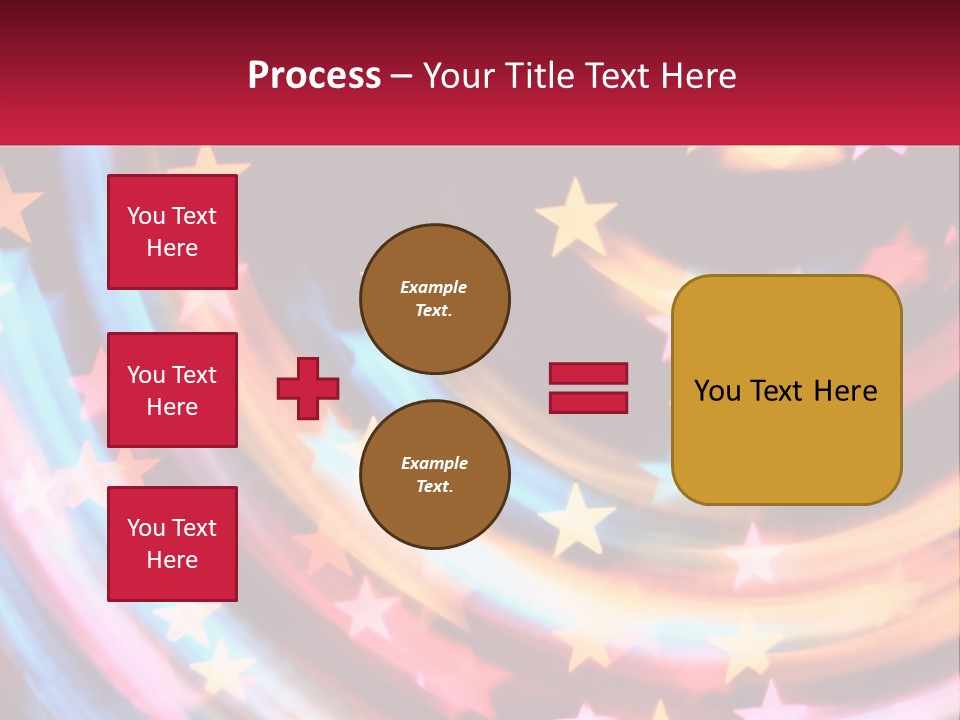 A Powerpoint Presentation With Stars On It PowerPoint Template