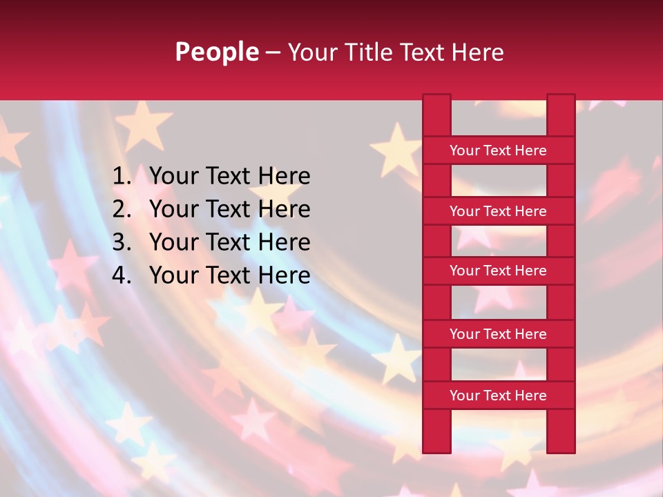 A Powerpoint Presentation With Stars On It PowerPoint Template