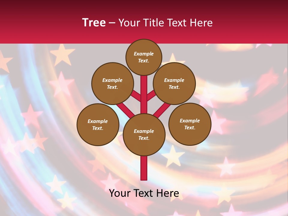 A Powerpoint Presentation With Stars On It PowerPoint Template