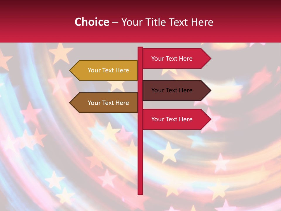 A Powerpoint Presentation With Stars On It PowerPoint Template