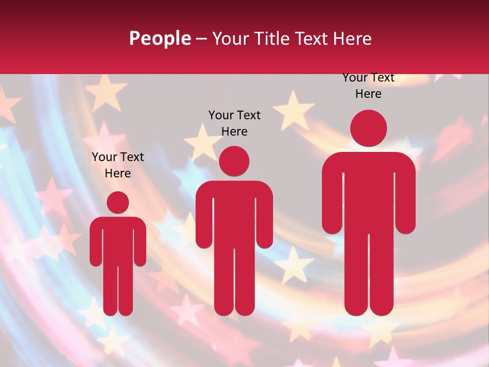 A Powerpoint Presentation With Stars On It PowerPoint Template