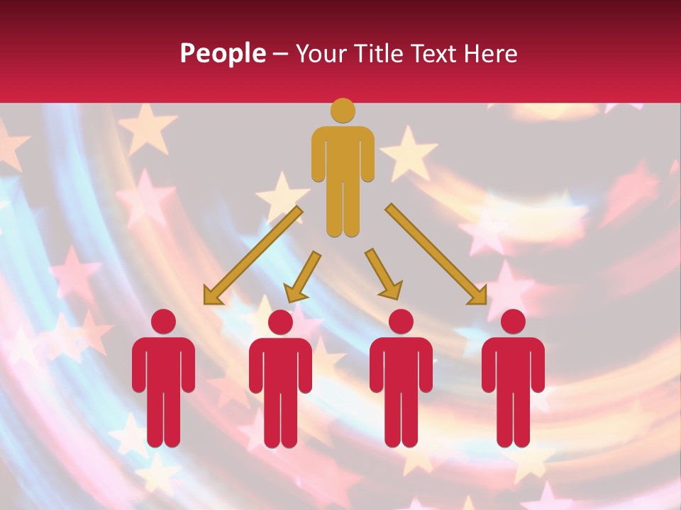 A Powerpoint Presentation With Stars On It PowerPoint Template