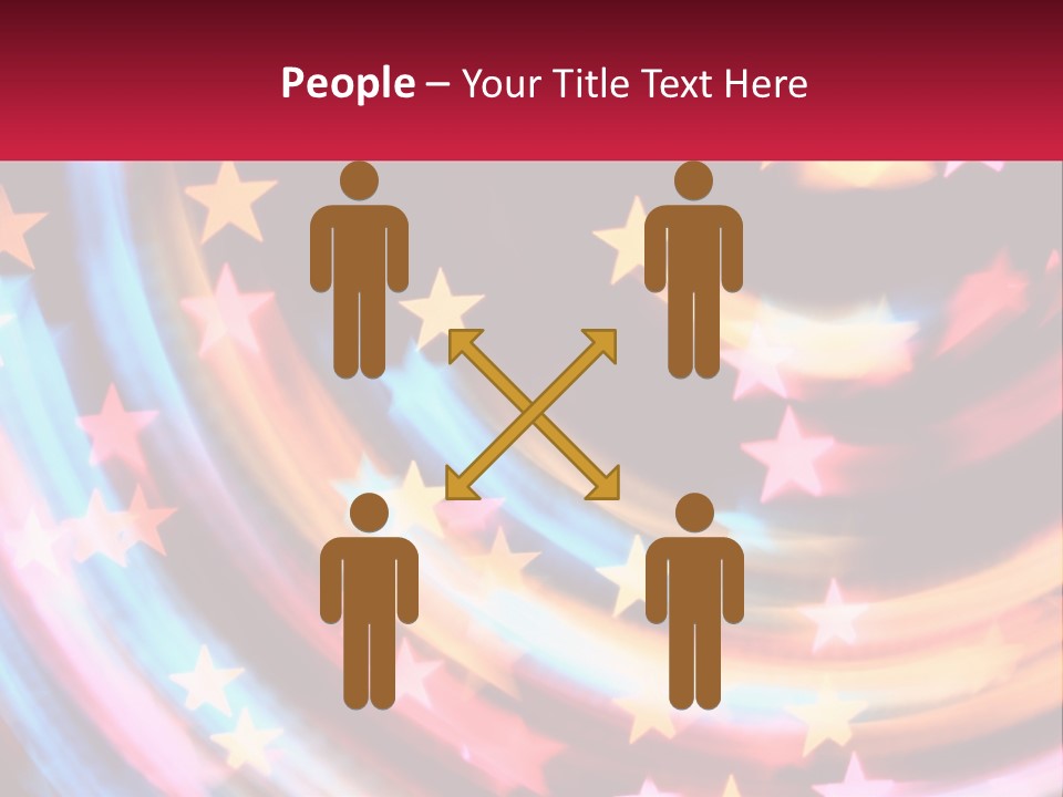 A Powerpoint Presentation With Stars On It PowerPoint Template