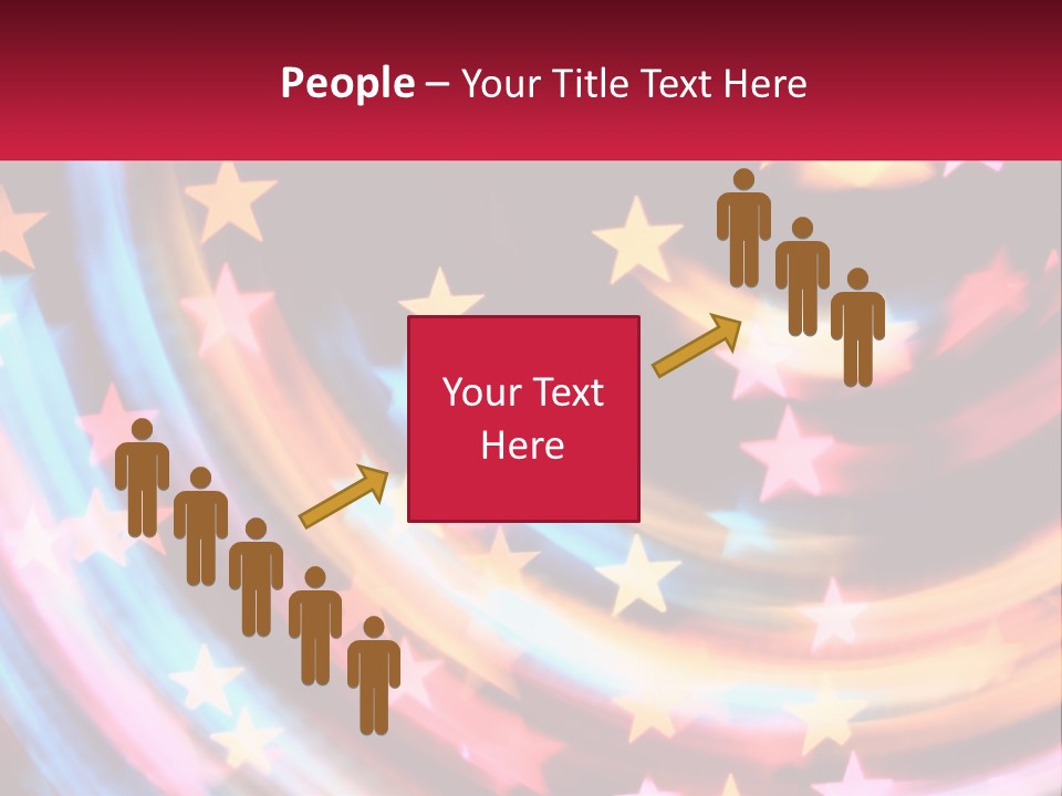 A Powerpoint Presentation With Stars On It PowerPoint Template