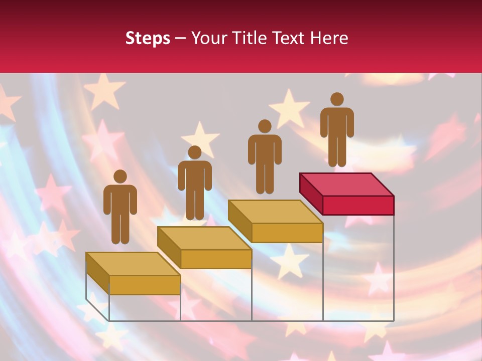 A Powerpoint Presentation With Stars On It PowerPoint Template