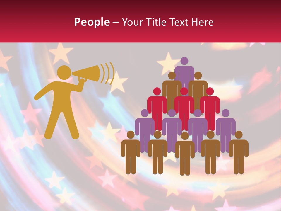 A Powerpoint Presentation With Stars On It PowerPoint Template