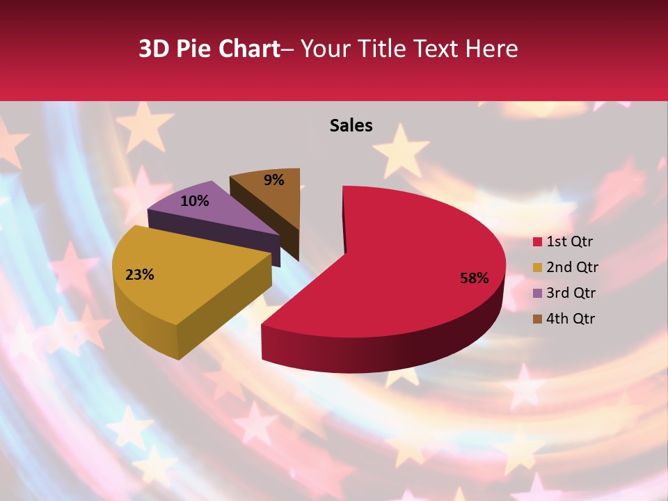 A Powerpoint Presentation With Stars On It PowerPoint Template