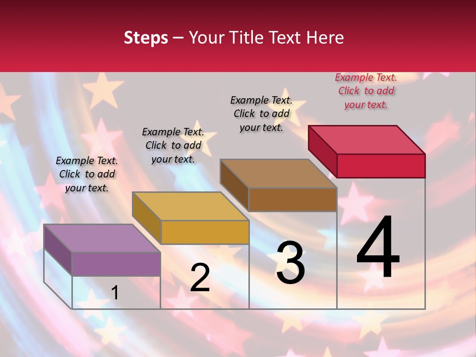 A Powerpoint Presentation With Stars On It PowerPoint Template