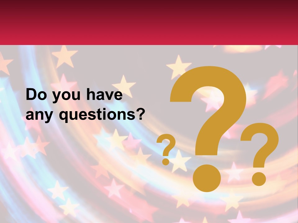 A Powerpoint Presentation With Stars On It PowerPoint Template