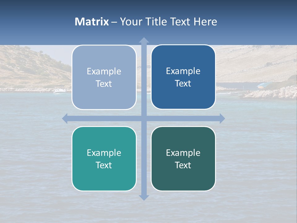 A Large Body Of Water With Boats In It PowerPoint Template