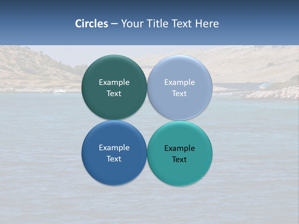 A Large Body Of Water With Boats In It PowerPoint Template