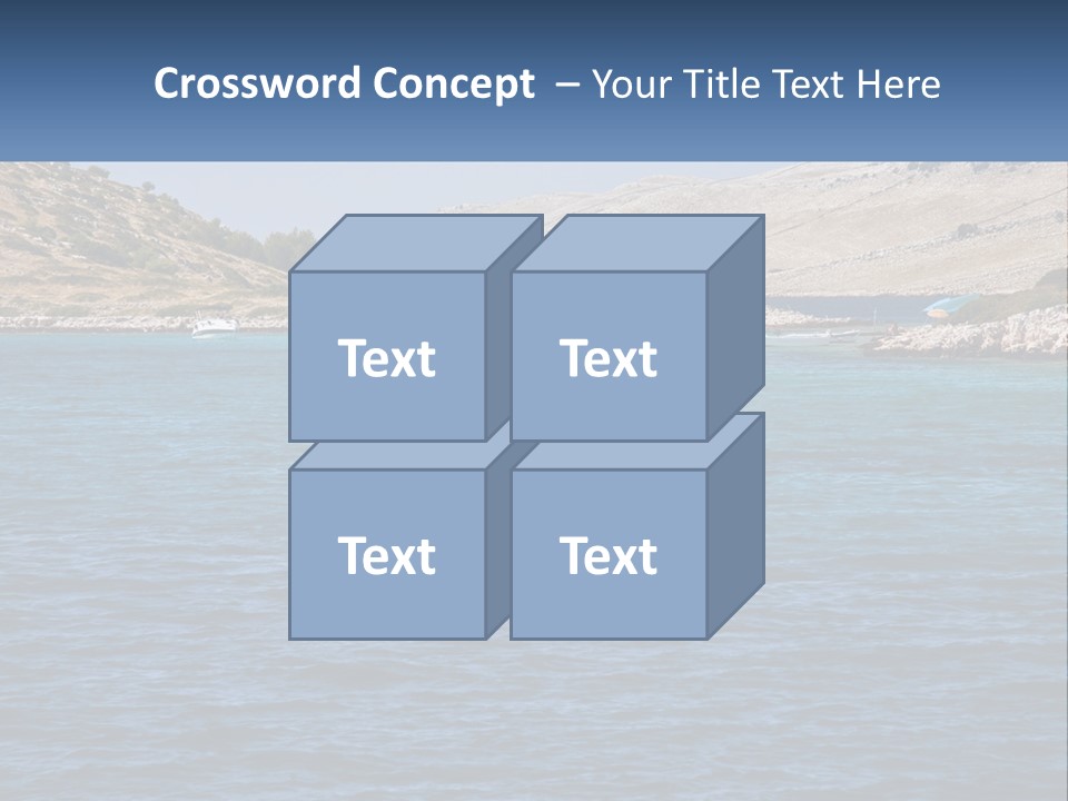 A Large Body Of Water With Boats In It PowerPoint Template