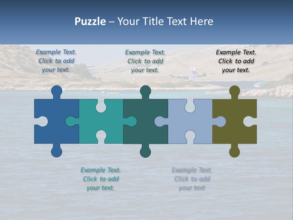 A Large Body Of Water With Boats In It PowerPoint Template