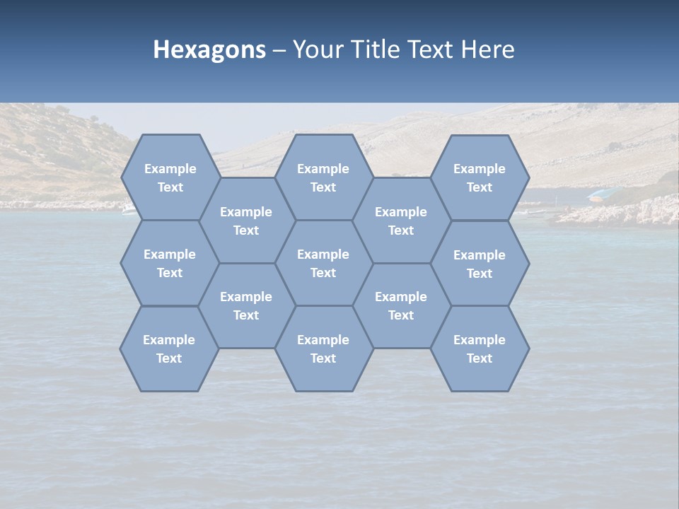 A Large Body Of Water With Boats In It PowerPoint Template