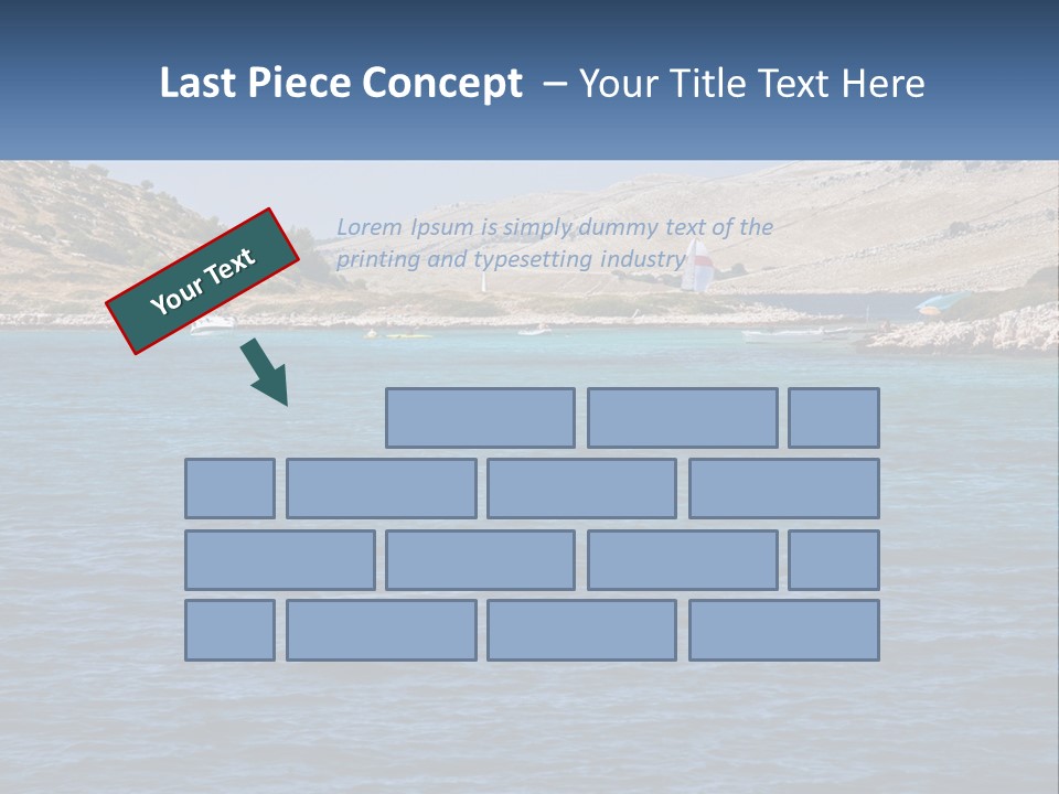 A Large Body Of Water With Boats In It PowerPoint Template