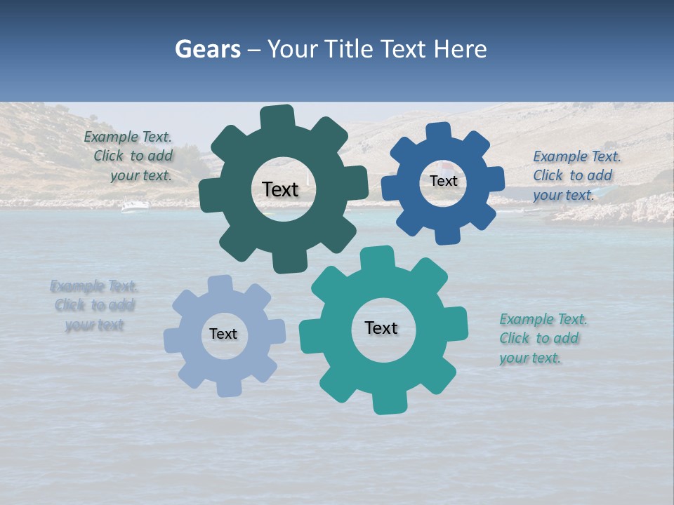 A Large Body Of Water With Boats In It PowerPoint Template