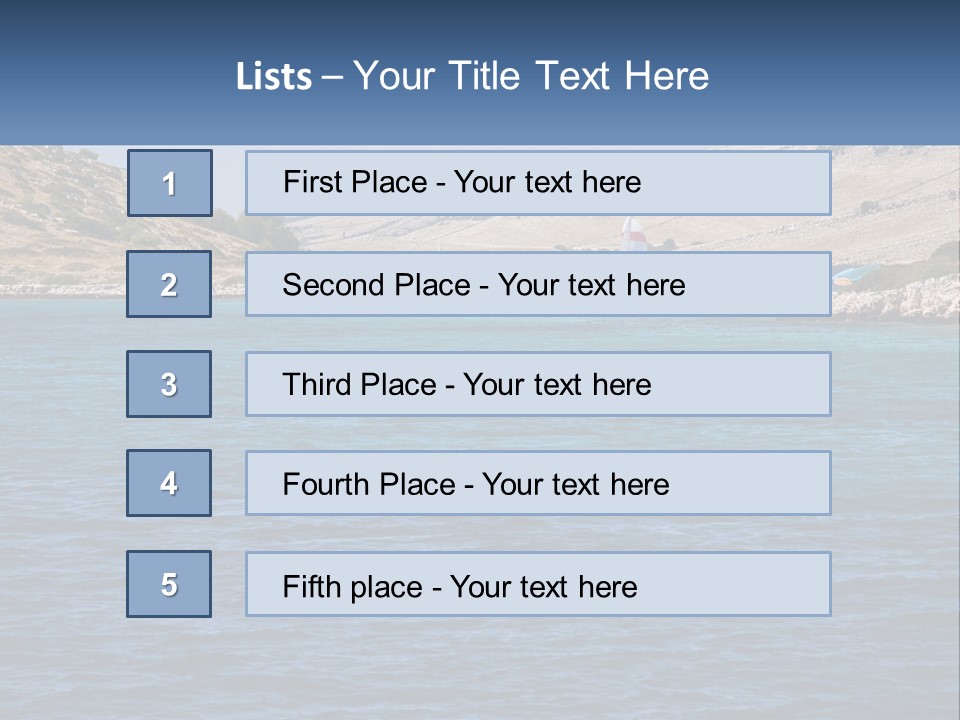 A Large Body Of Water With Boats In It PowerPoint Template