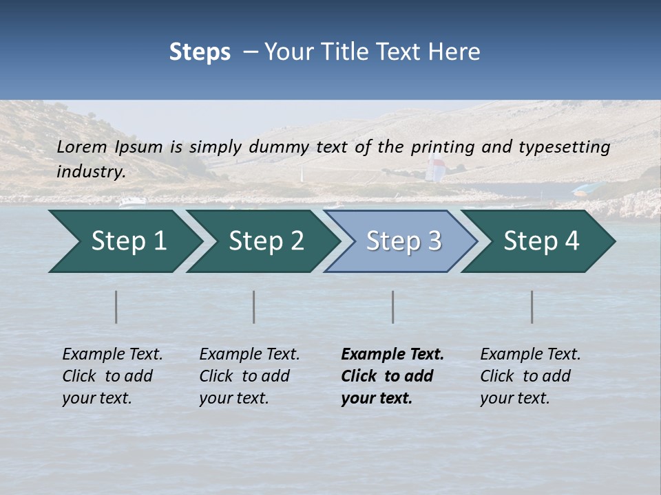 A Large Body Of Water With Boats In It PowerPoint Template