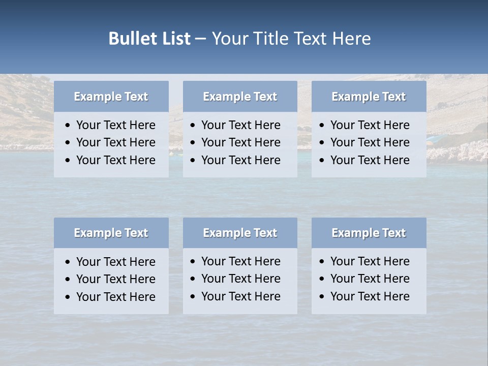 A Large Body Of Water With Boats In It PowerPoint Template