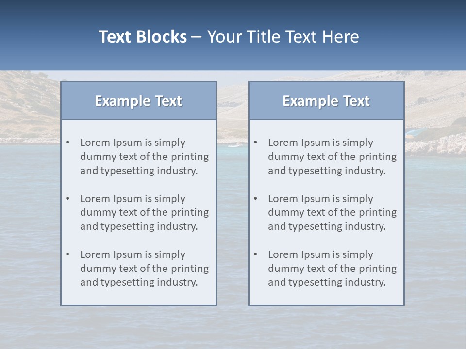 A Large Body Of Water With Boats In It PowerPoint Template