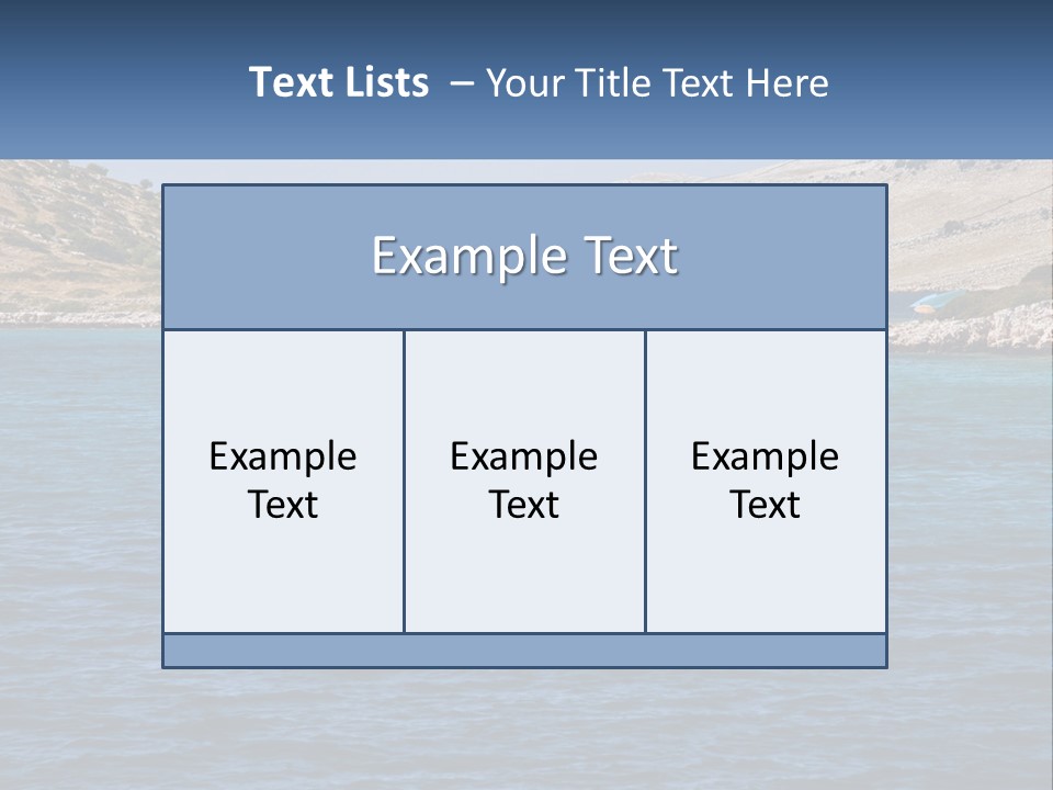 A Large Body Of Water With Boats In It PowerPoint Template