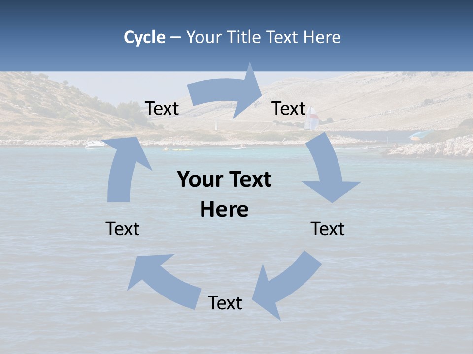 A Large Body Of Water With Boats In It PowerPoint Template