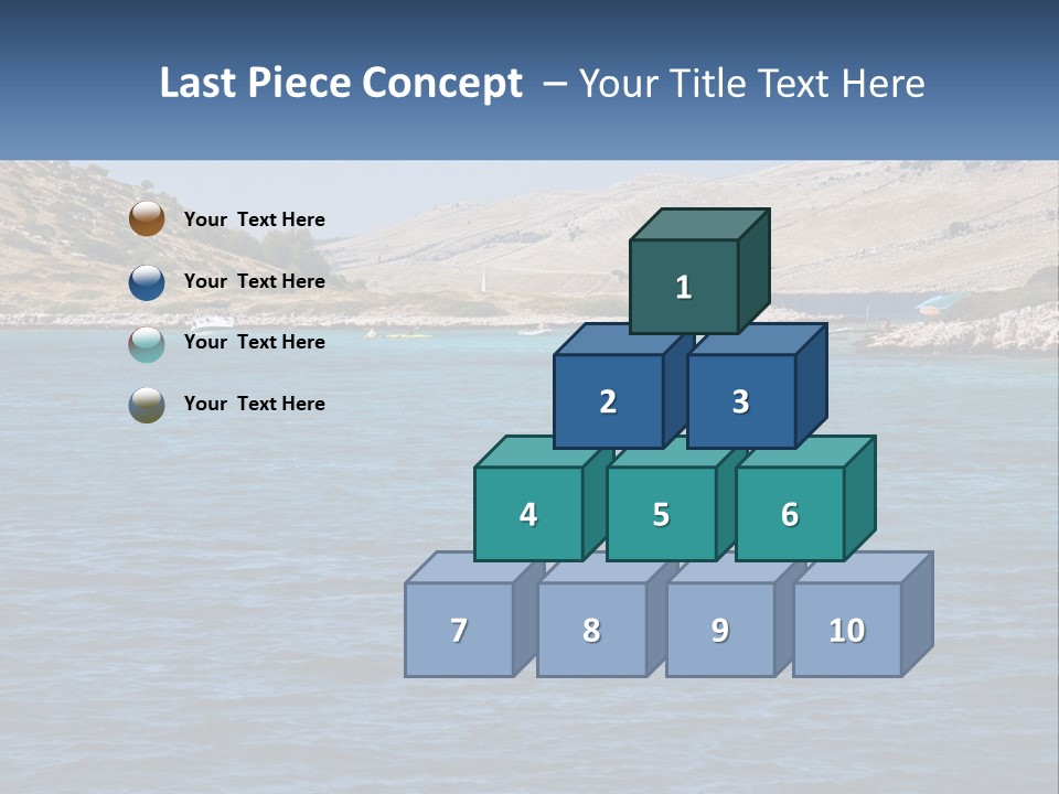 A Large Body Of Water With Boats In It PowerPoint Template