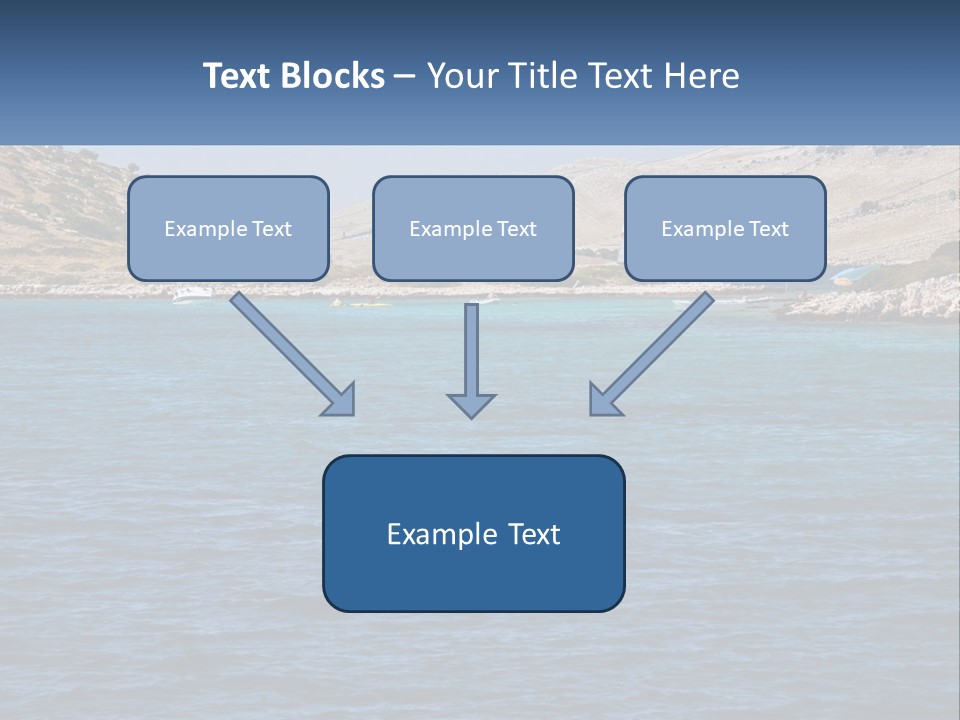 A Large Body Of Water With Boats In It PowerPoint Template