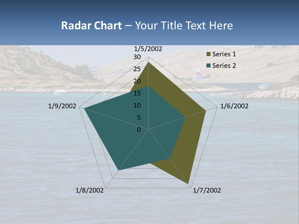 A Large Body Of Water With Boats In It PowerPoint Template